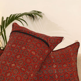 Red - set of 2 hand pillow covers 19 - handcrafted