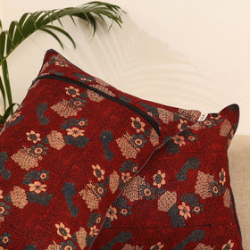 Red - set of 2 hand pillow covers 22 - handcrafted