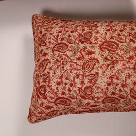 Buy Set of 2 Red Handcrafted Cotton Pillow Covers