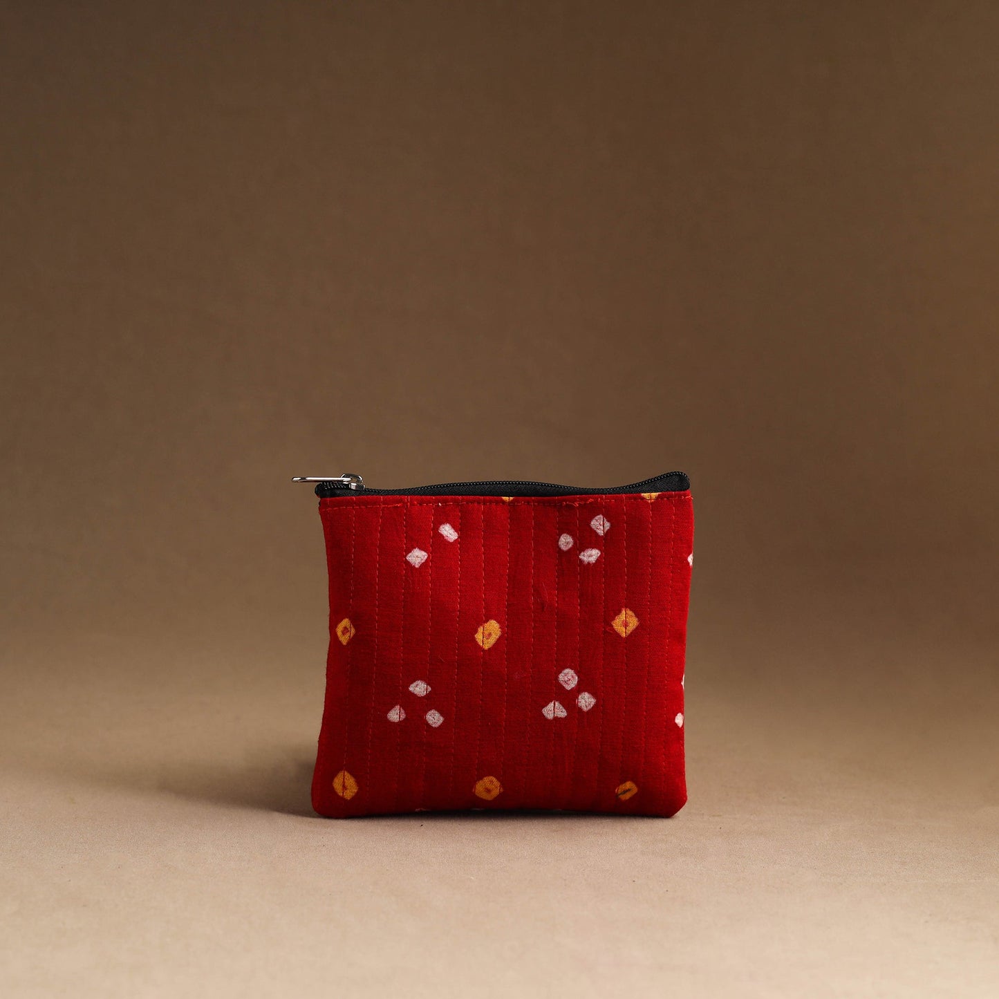 Red - set of 3 - handmade cotton utility pouches 12