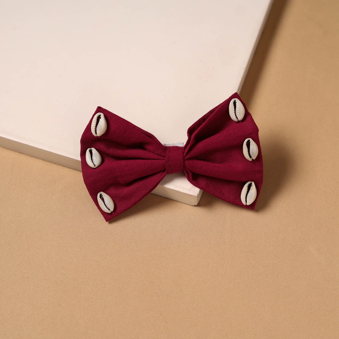 Shell work women’s bow hair clip 26 - handcrafted