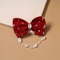 Shell work women’s bow hair clip 63 - handcrafted