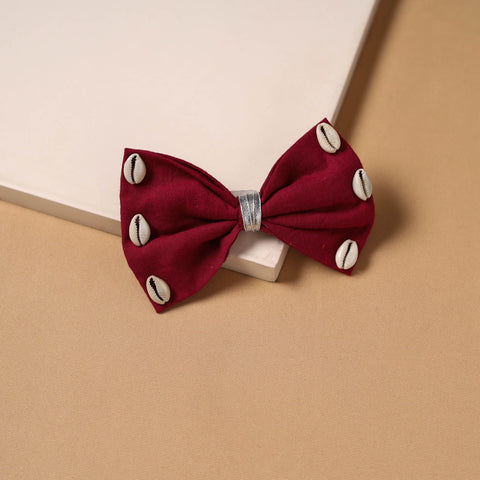 Shell work women’s bow hair clip 65 - handcrafted
