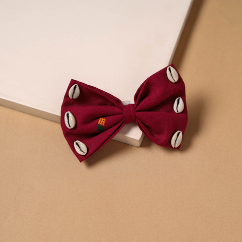 Shell work women’s bow hair clip 66 - handcrafted