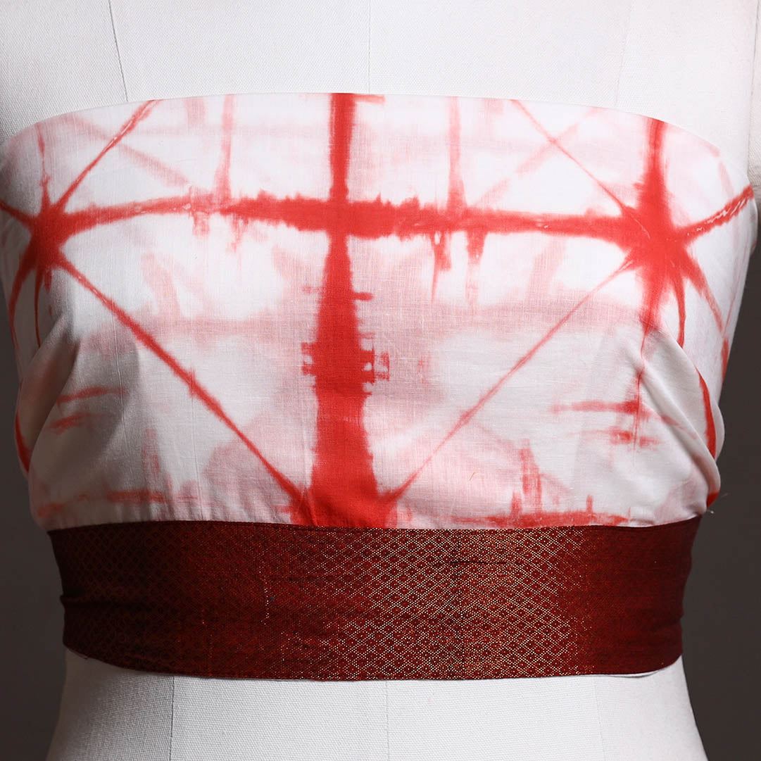 Buy Shibori Tie-Dye Cotton Blouse Piece 