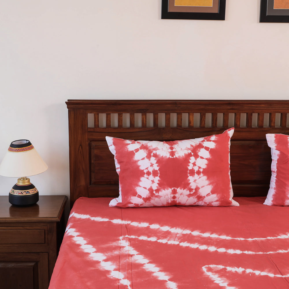 Buy Tie & Dye Cotton Double Shibori Bed Sheet Set