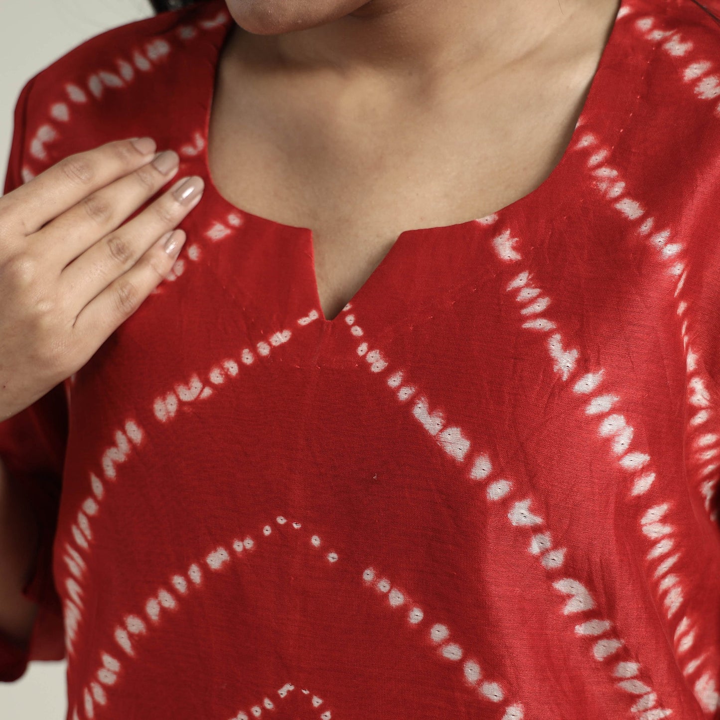 Shibori Kurta with Palazzo & Dupatta Set
