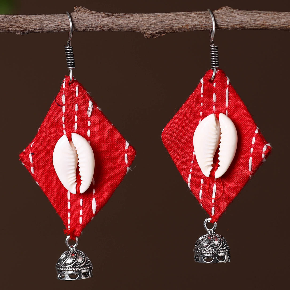  Zoya German Silver Fabart Earrings Online at iTokri.Com