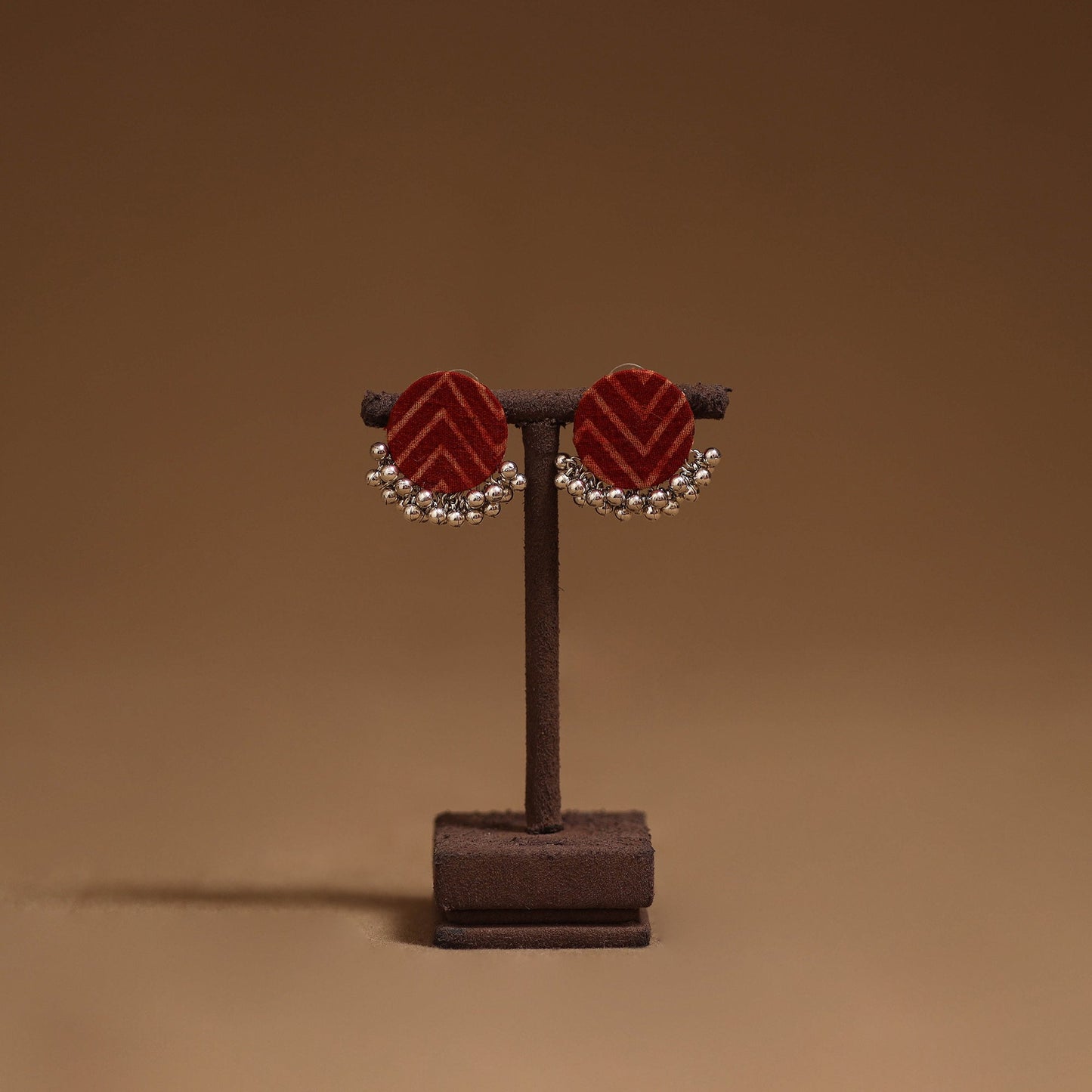 Shifa ghungroo work fabart handmade earrings - handcrafted