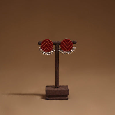 Shifa ghungroo work fabart handmade earrings - handcrafted