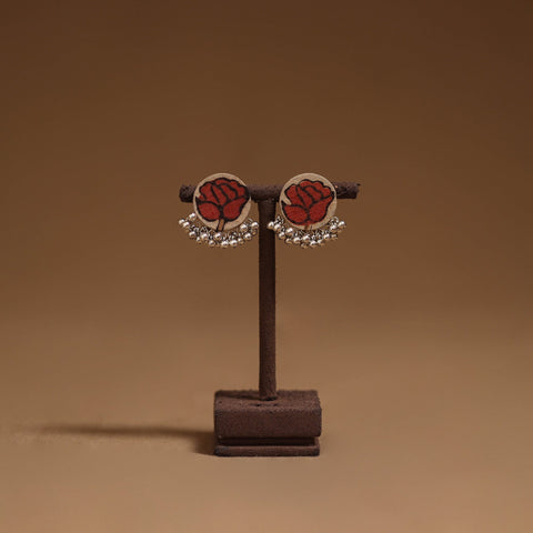 Shilpi ghungroo work fabart handmade earrings - handcrafted