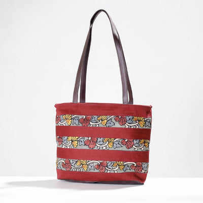 Buy Shoulder Bag - Handpainted Kalamkari Natural Dyed Cotton Online at iTokri.com