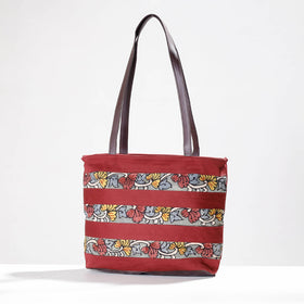 Buy Shoulder Bag - Handpainted Kalamkari Natural Dyed Cotton Online at iTokri.com