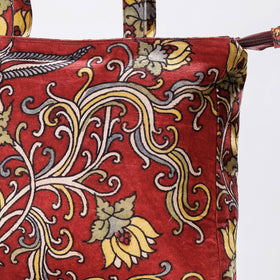 Red - Shoulder Bag - Handpainted Kalamkari Natural Dyed Cotton