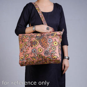 Red - Shoulder Bag - Handpainted Kalamkari Natural Dyed Cotton