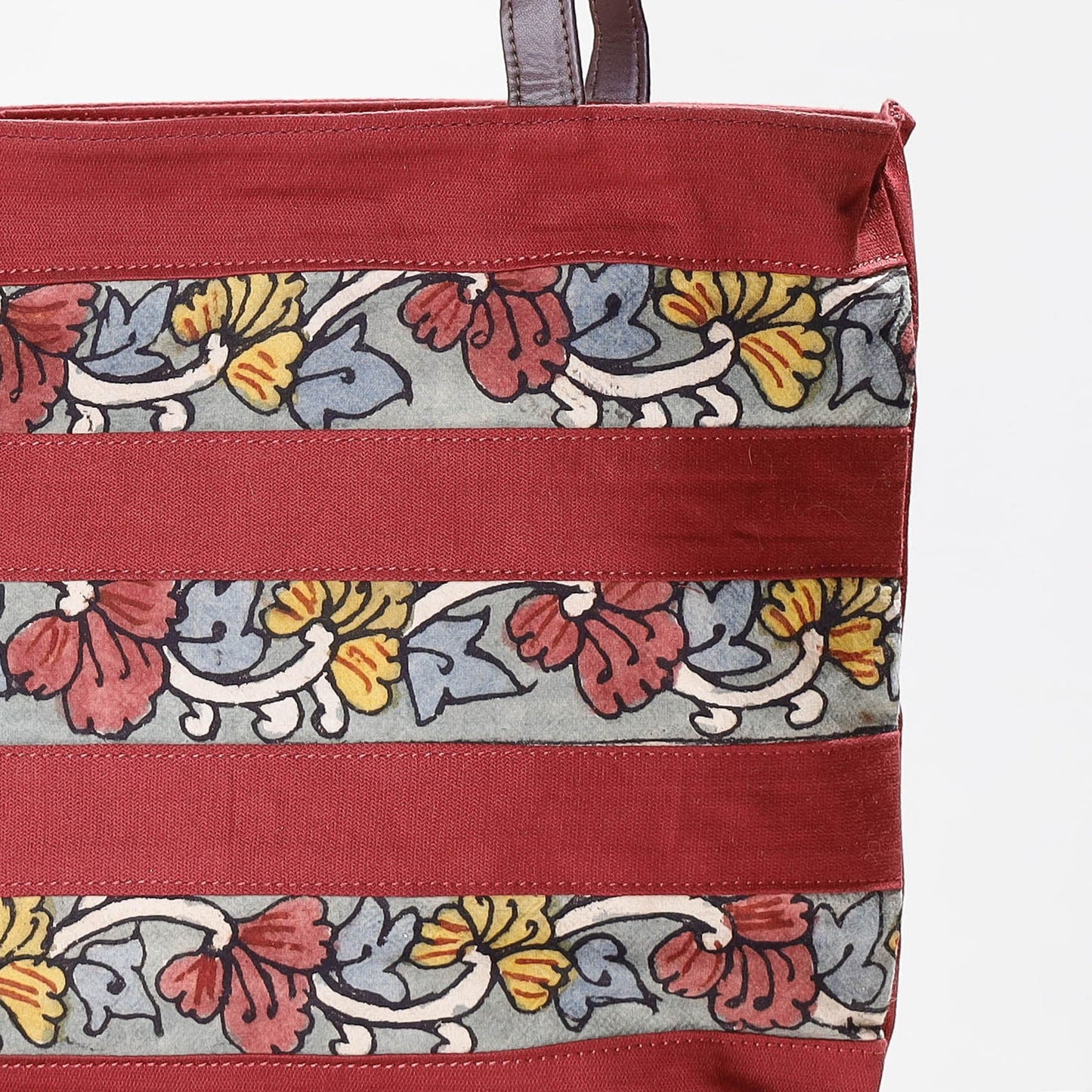 Buy Shoulder Bag - Handpainted Kalamkari Natural Dyed Cotton Online at iTokri.com
