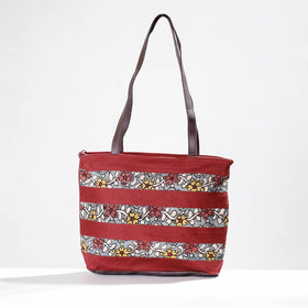  Shoulder Bag - Handpainted Kalamkari Natural Dyed Cotton 