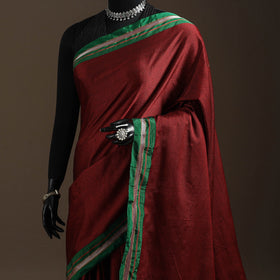 Silk cotton khun saree with ilkal pallu chikki paras border