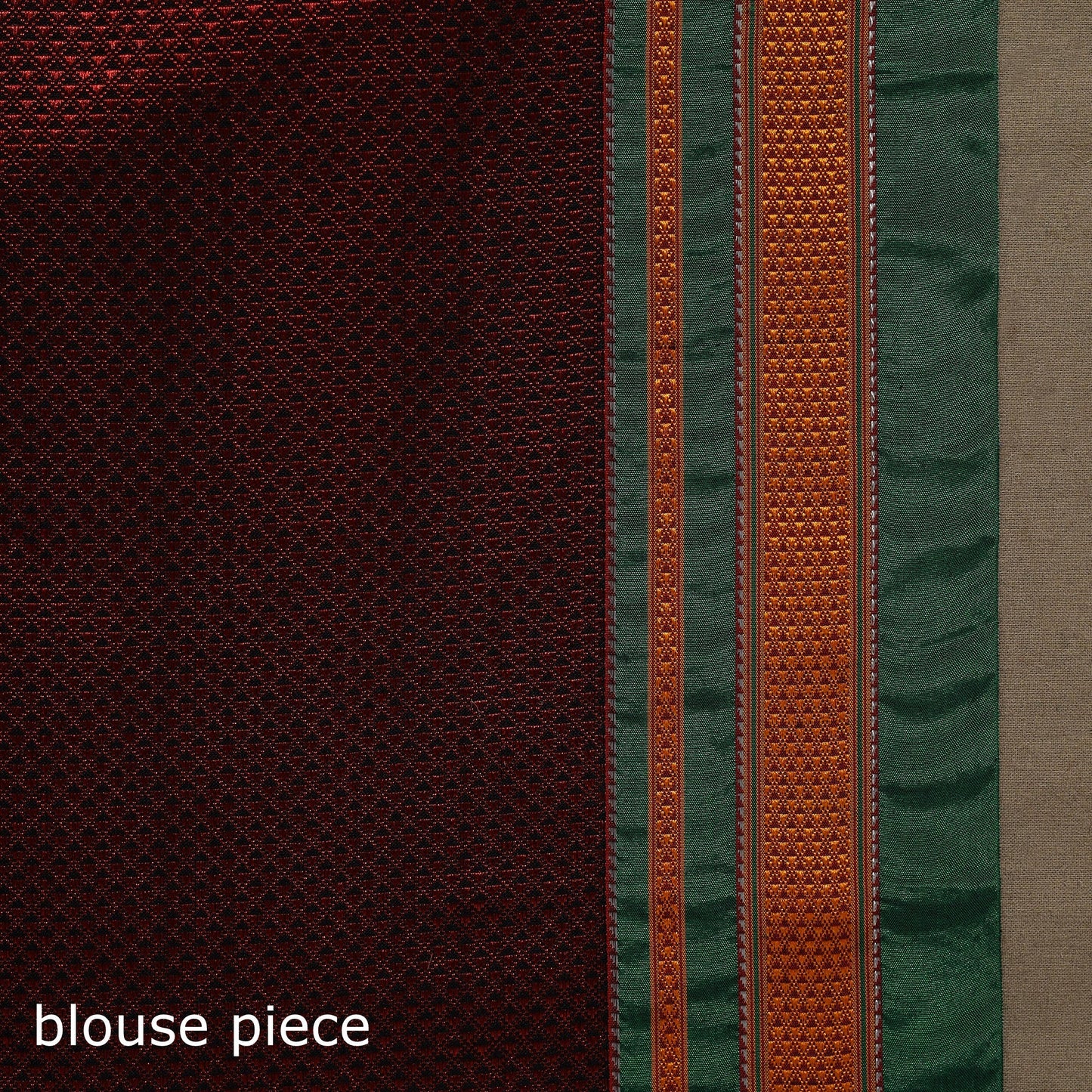 Silk cotton khun saree with ilkal pallu chikki paras border