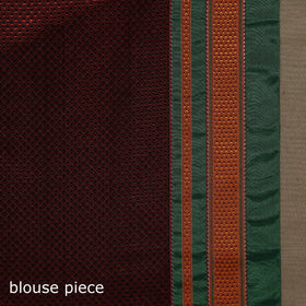 Silk cotton khun saree with ilkal pallu chikki paras border