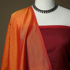 Handloom silk cotton pochampally ikat 3pc unstitched dress