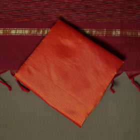 Handloom silk cotton pochampally ikat 3pc unstitched dress