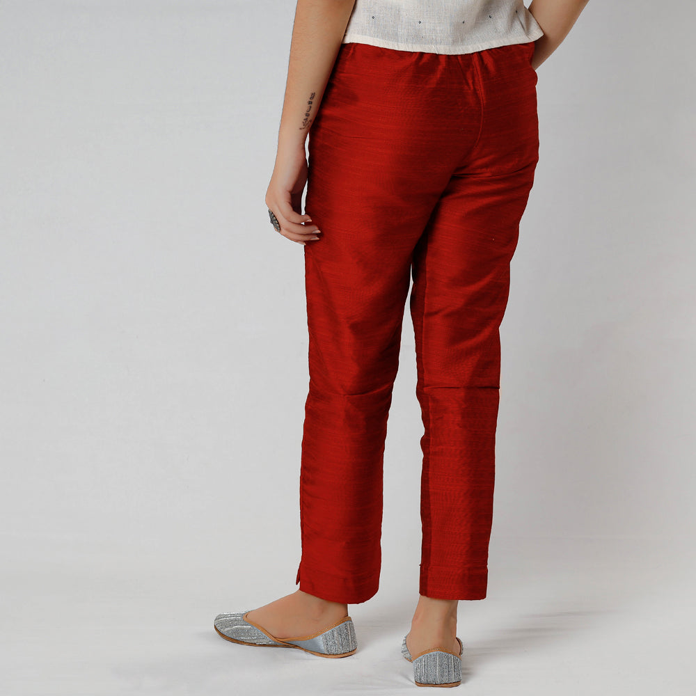 Buy Silk Tapered Casual Pant for Women Online at iTokri.com