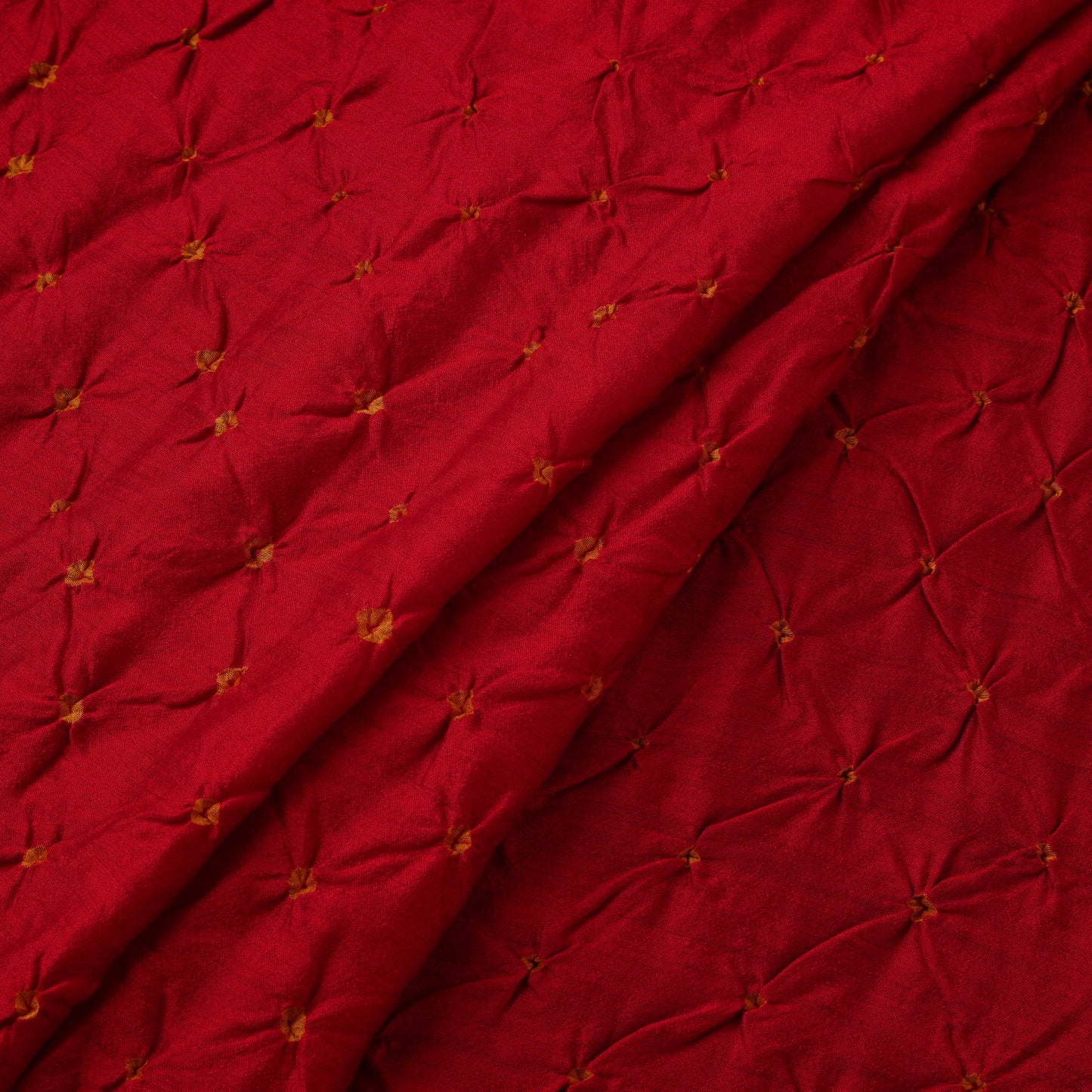 Silk tie-dye bandhani fabric with zari border 23