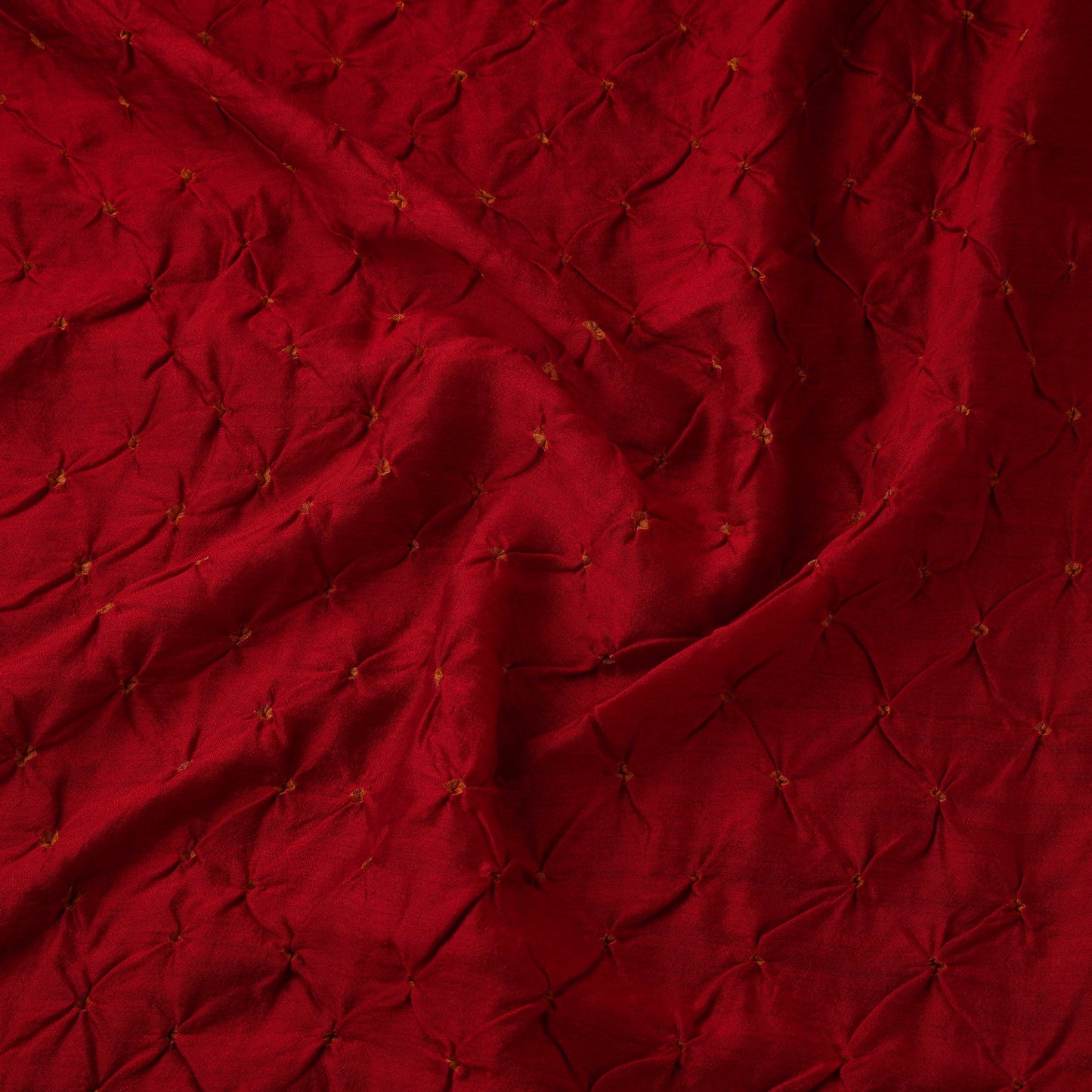 Silk tie-dye bandhani fabric with zari border 23