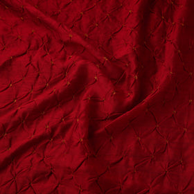 Silk tie-dye bandhani fabric with zari border 23