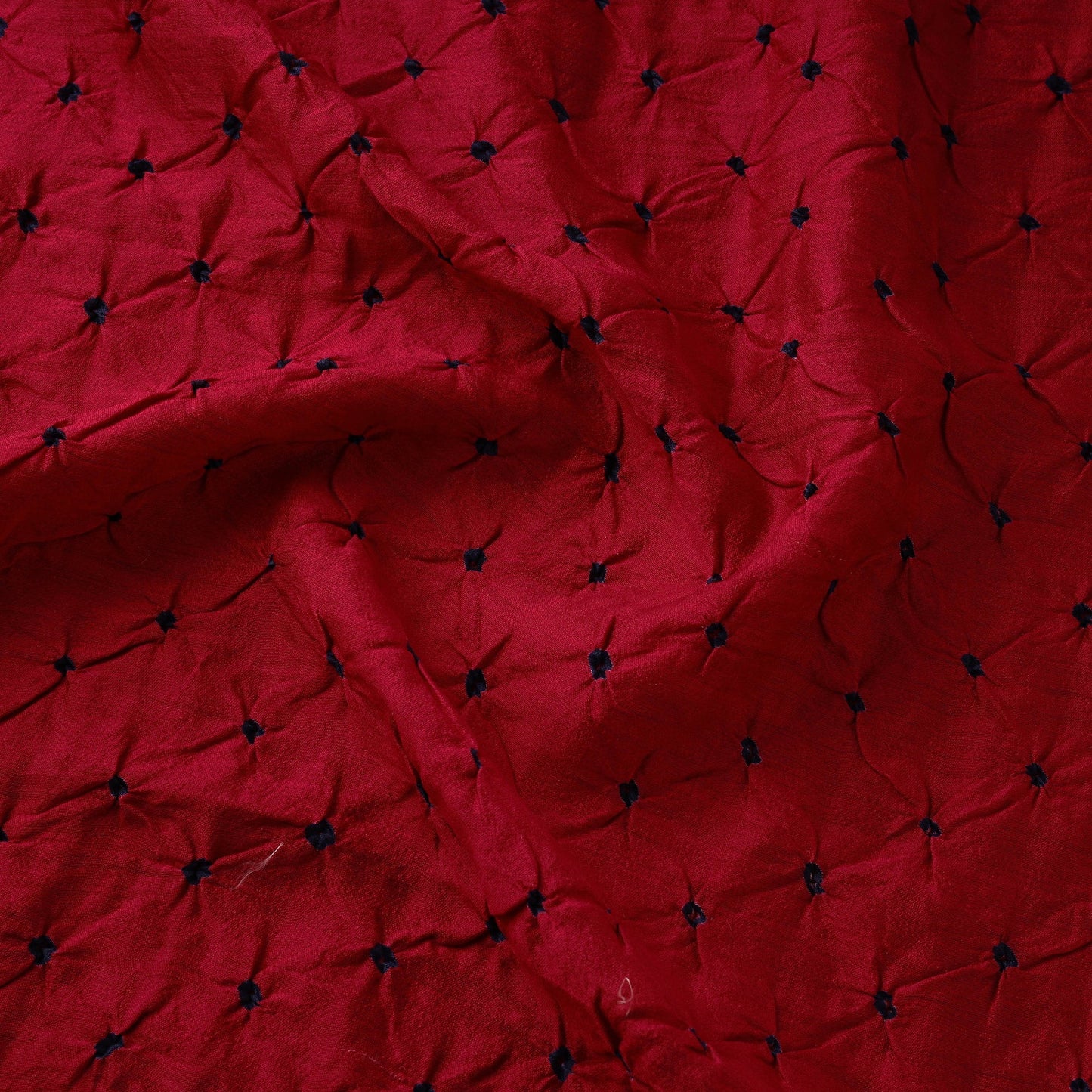 Silk tie-dye bandhani fabric with zari border 25
