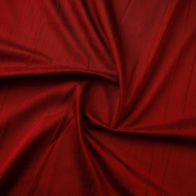 Red - slub silk plain fabric 09 - handcrafted