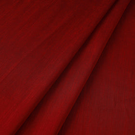 Red - slub silk plain fabric 09 - handcrafted