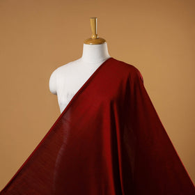 Red - slub silk plain fabric 09 - handcrafted