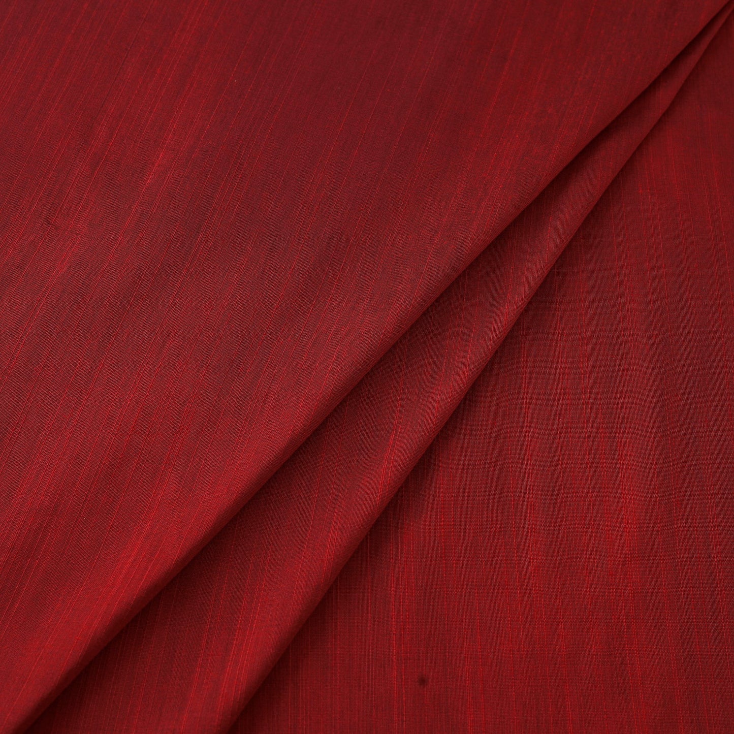 Red - slub silk plain fabric 10 - handcrafted