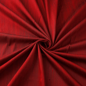 Red - slub silk plain fabric 10 - handcrafted