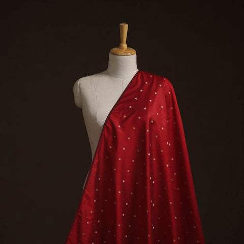 Spun dupion viscose silk buti fabric 07 - handcrafted