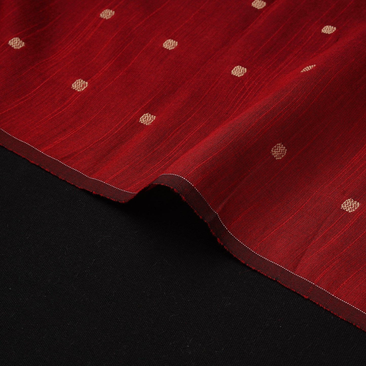 Spun dupion viscose silk buti fabric 07 - handcrafted