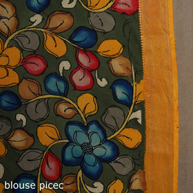 Red - srikalahasti handloom cotton handpainted pen