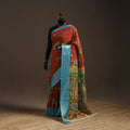 Srikalahasti handloom mangalagiri pattu silk handpainted