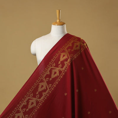 Thread buti cotton fabric with jamdani border 04
