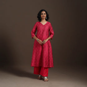 Red Thread Buti A-Line Spun Dupion Silk Kurta Set (Set of 2)