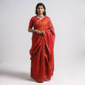  Leheriya Tie-Dye Chanderi Silk Saree with Zari Border 