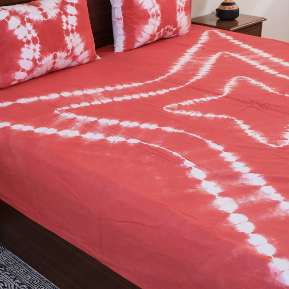 Buy Tie & Dye Cotton Double Shibori Bed Sheet Set