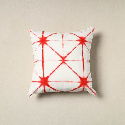Red - Tie & Dye Cotton Shibori Cushion Cover 01