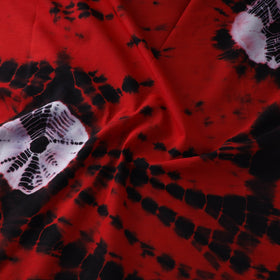 Red Tie-Dye Cotton Shibori Fabric 
