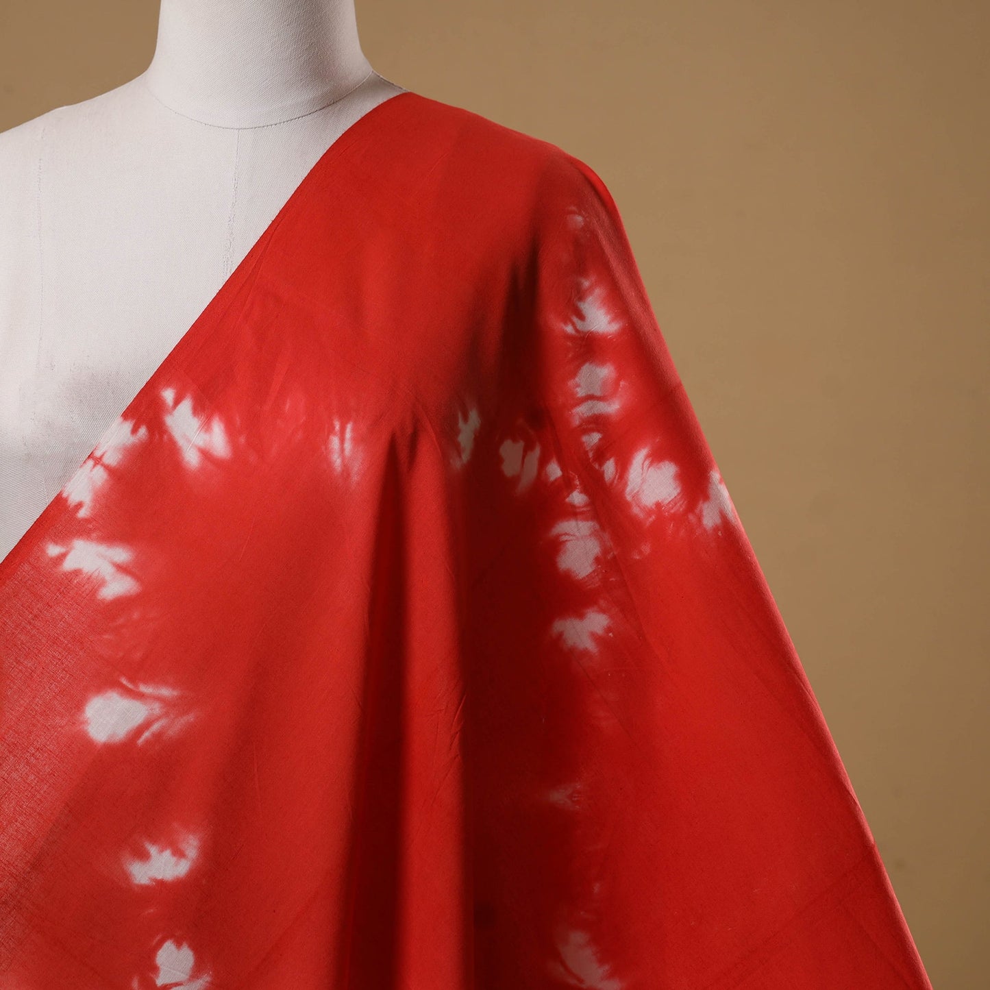 Black - tie-dye cotton shibori fabric 15 - handcrafted