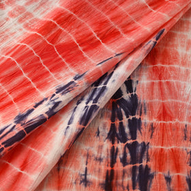 Buy Red Tie-Dye Cotton Shibori Fabric Online