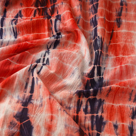 Buy Red Tie-Dye Cotton Shibori Fabric Online