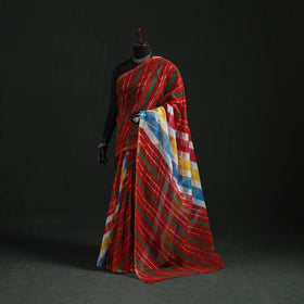 Tie-dye kota doria cotton leheriya saree 01 - handcrafted